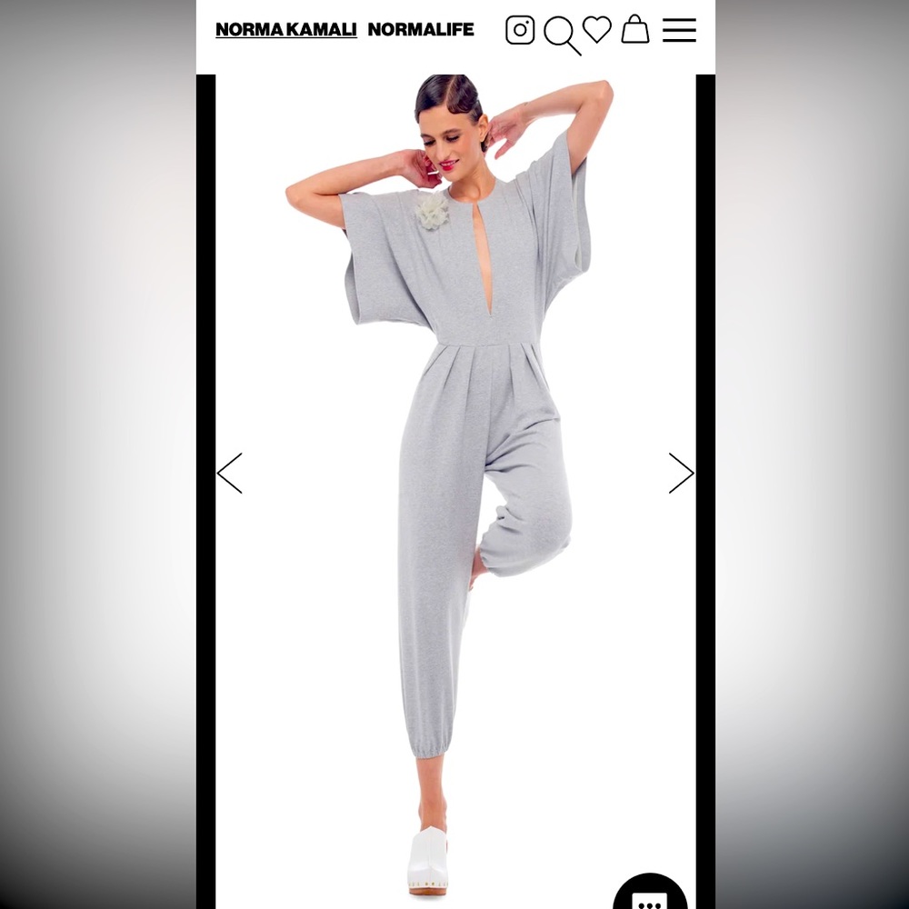 Norma Kamali Women's Rectangle Jog Jumpsuit.   NWOT